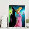 5D Diy Diamond Painting Sleeping Beauty and The Wicked Witch Full Drill Rhinestones Mosaic Embroidery Handmade Products Home Decor Gift