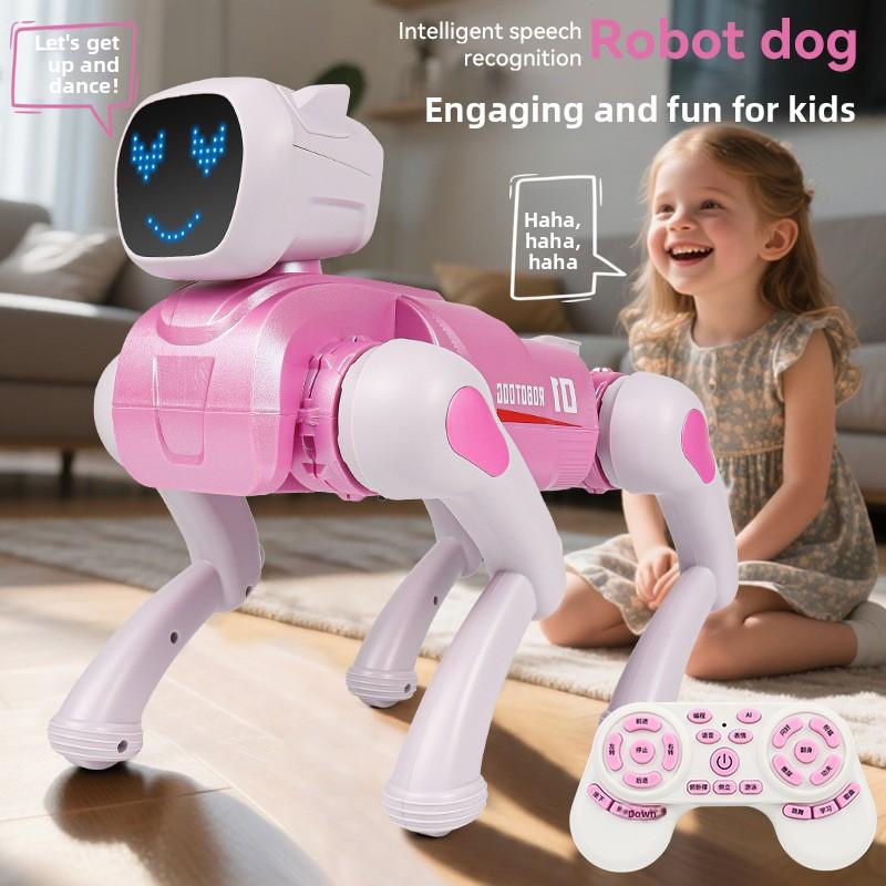 Children's AI Intelligent Robot Dog Educational Toy Birthday Gift Accompanying Education Programming Mechanical Dog Plastic