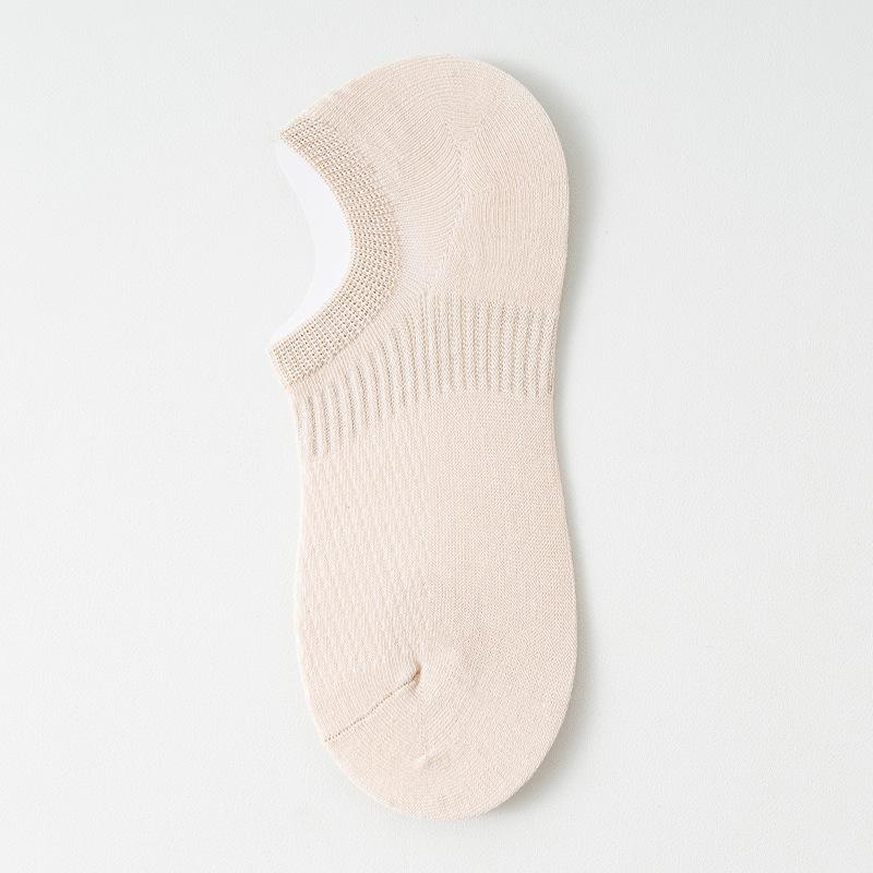 Damen Sommer Dünne Baumwolle Unsichtbare Mesh Atmungsaktive Fersen Socken