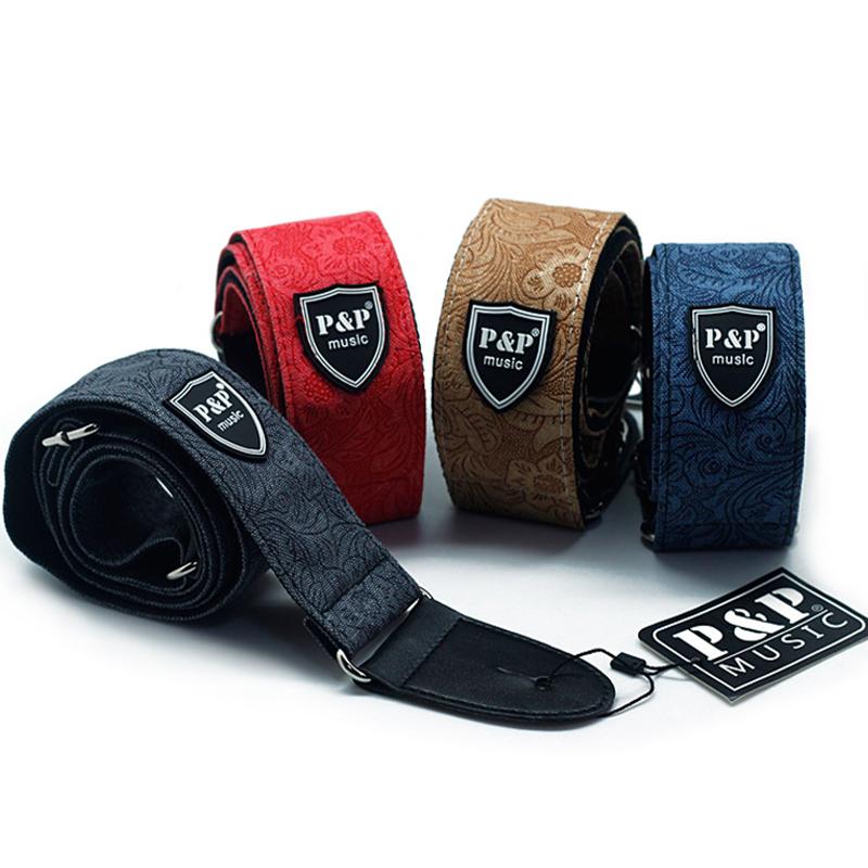 Regulowany Pasek do Gitary Poszerzany Pogrubiony Paski do Gitary Elektrycznej Basowej