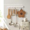 3991 Hook Adhesive Strong Punch-free Bathroom Toilet Towel Coat Hood Hook Hanging Hanger Kitchen Wall Hanging 6 Hooks