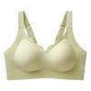 Liquid elastane lift non-magnetic bra upper support gathering breathable latex inner cup non-marking nude jelly bra