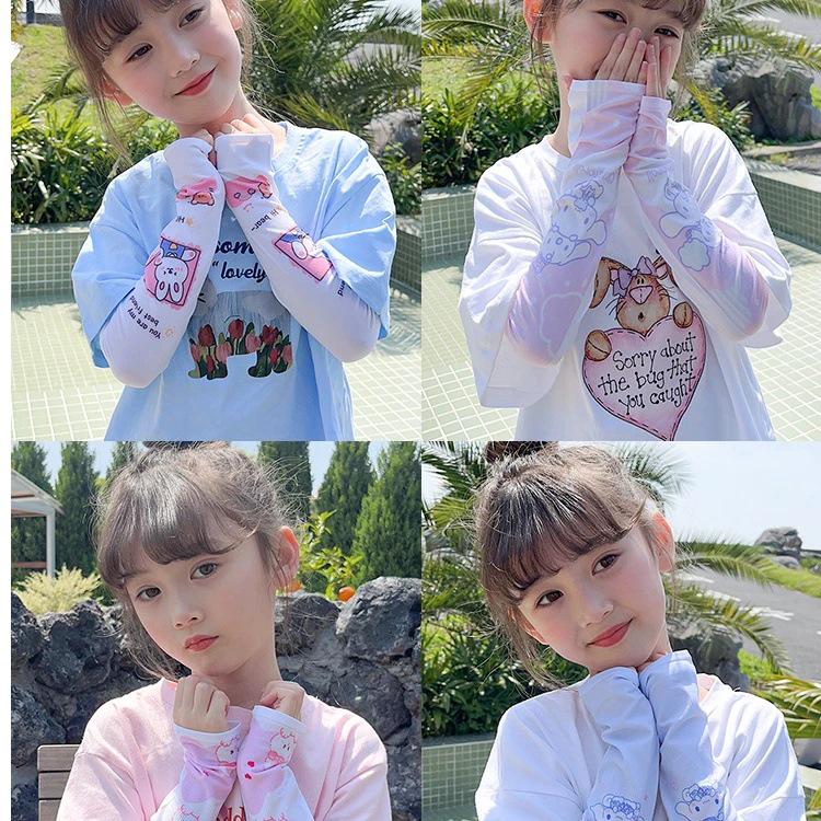 Newcomer Exclusive: Kids' Ice Silk Sun Protection Sleeves for Summer