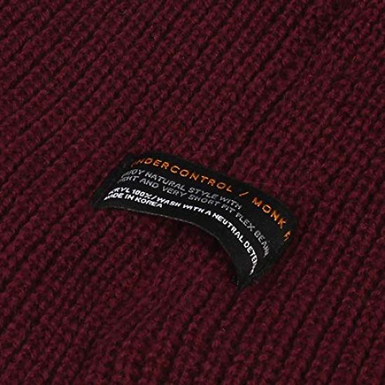 UNDERCONTROL Winter Fisherman One Size Fits Stylish Plain Skull Watch 12 US Red Beanie, All, Unisex, Hat, Cap, Colors, Size Free, Color