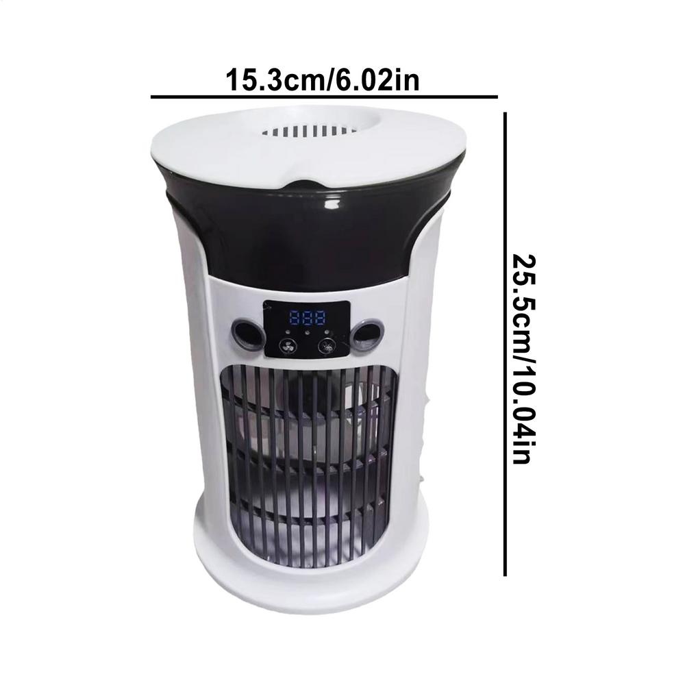 Portable Air Fan Small Space Blowing Accessory USB Air Fan with LED for Bedroom Living Room Garage RV Indoor Outdoor Hot Weather