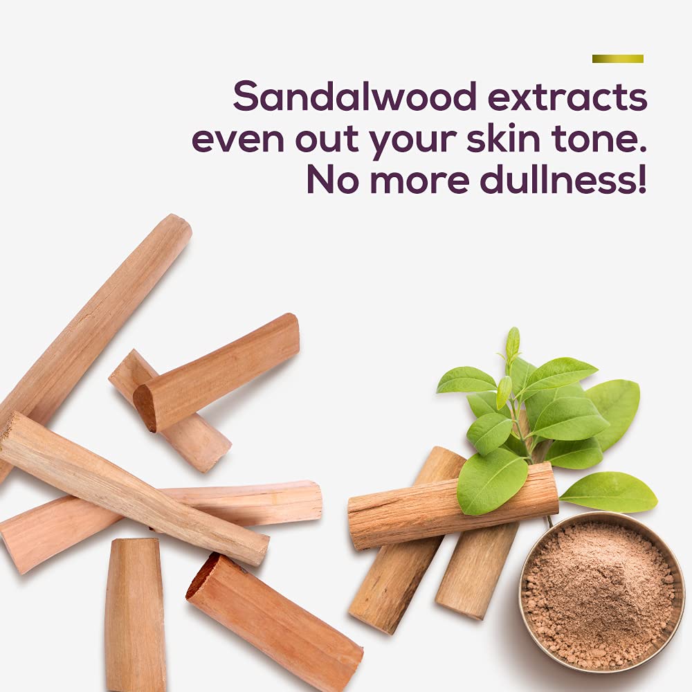 Santoor Glowing Skin Body Wash, angereichert mit Sandelholzextrakten und wildem Kurkuma, seifenfrei, parabenfrei, pH-ausgeglichenes Duschgel, 230 ml