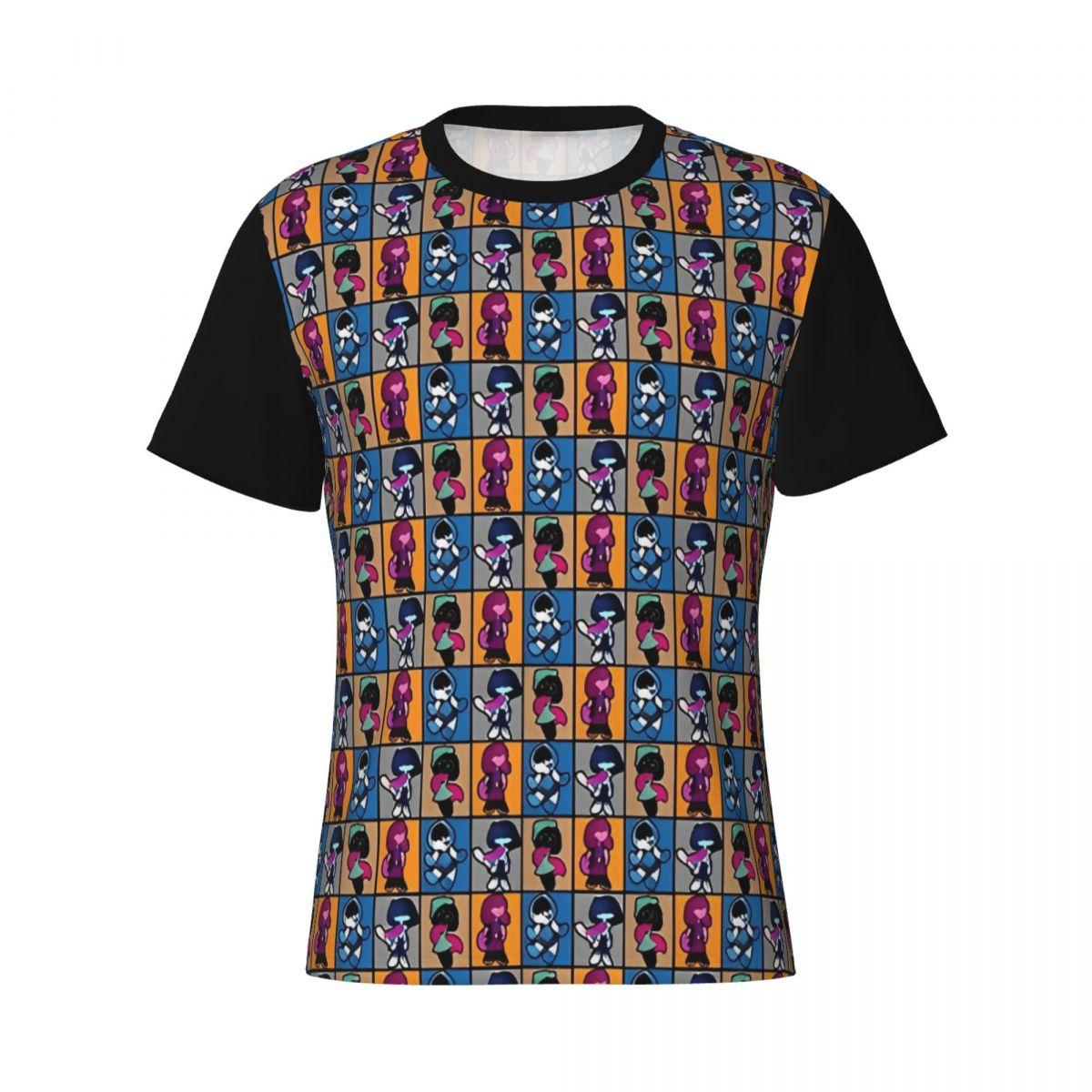 

T-Shirts for Men Women Casual Polyester Tee Shirt Round Collar Short Sleeve T Shirt Birthday Gift Tops - Men s Summer Cotton ... 5XL різнокольоровий