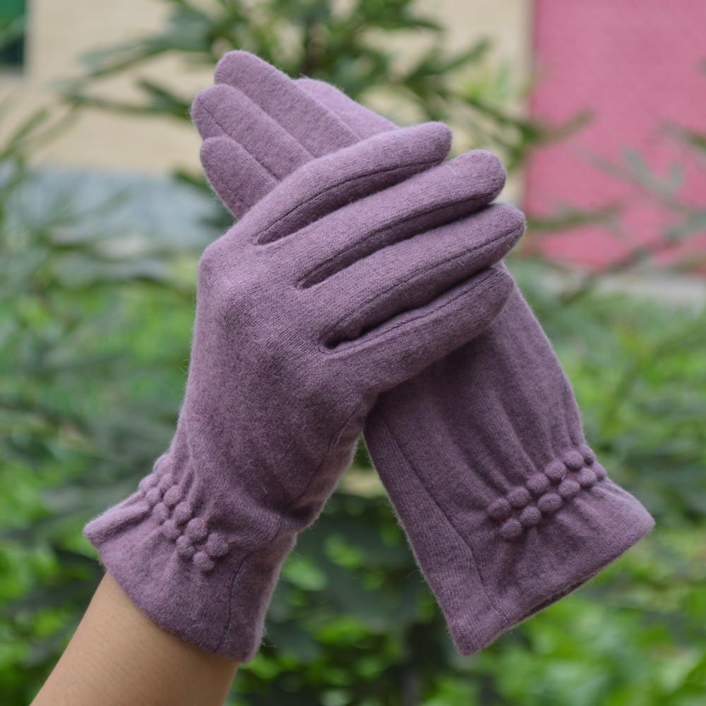 Wełniane, kaszmirowe, damskie, ciepłe, dotykowe, zimowe, codzienne rękawiczki