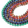 Faceted Natural Stone Spacer Beads, 8/10mm 15” Strand Loose Beads for DIY Jewelry