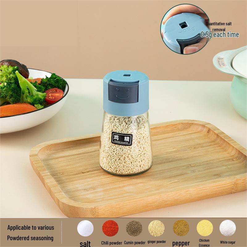 Tlačítková láhev na kontrolu soli - Kuchyňská kořenka, Vodotěsná a vzduchotěsná