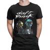 Herren T-Shirts Daft Punk Elektronische Band Lustiges Reines Baumwoll-T-Shirt Kurzarm T-Shirts Rundhals Oberteile Geschenkidee
