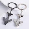 1/2Pcs Creative Whale Keychain Metal Couple Key Ring Pendant  Bag Charm Decor For Car Key Holder Souvenir Gift