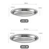 Household Food Dinner Steamed Shallow Plate Dishes Kitchen Tableware Dinnerware304 Stainless Steel Oval Fish Plates