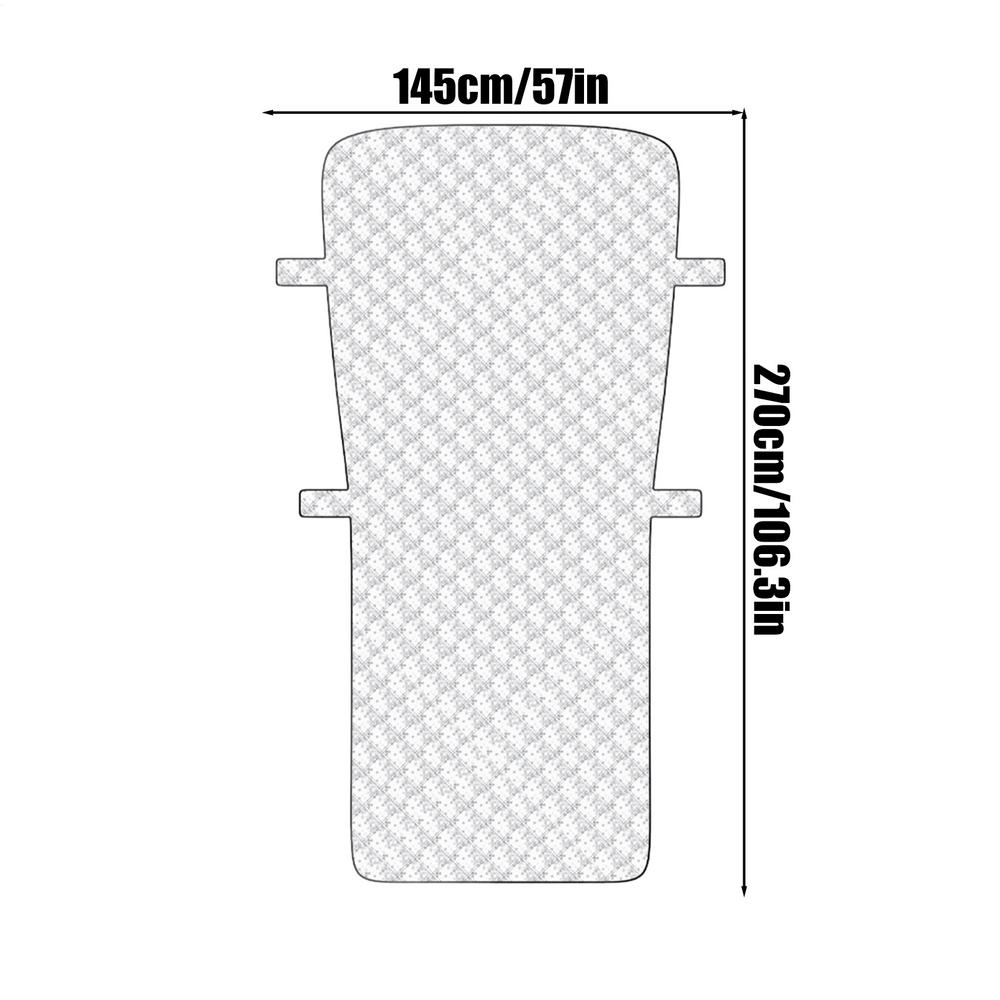 Thick car windshield cover, sunroof sunshade, car sun protection, heat insulation, foldable dust-proof half protective cover