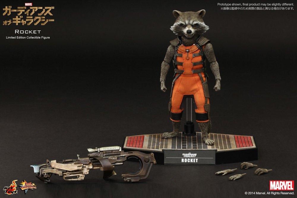 Hot Toys Movie Masterpiece Guardians of the Galaxy Rocket Scale Painted Action Figure 1/6