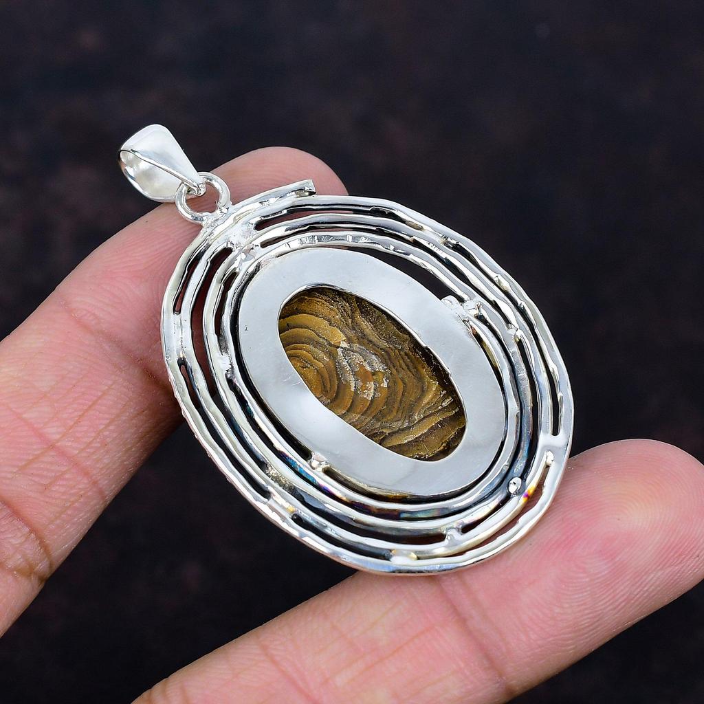 Ethopian Opal In Boulder Opal Pendant 925 Sterling Silver Pendant Brand New Jewelry Gemstone Pendant Handmade Silver Jewelry Gifts for Him