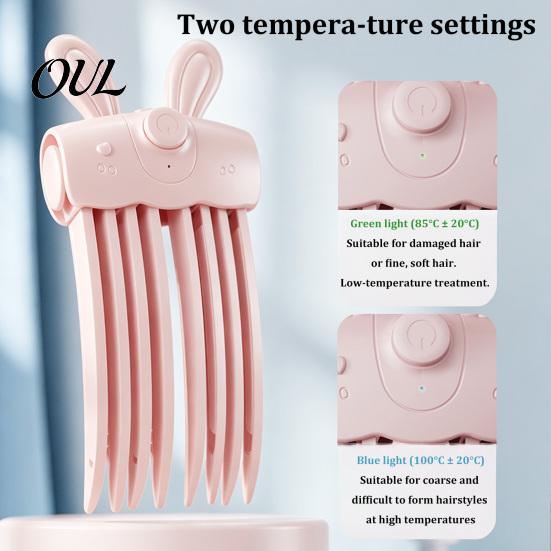 Hair Root Volumizer Clip 1/2Pcs Heated Volume Clip, Cordless Lifter Comb with 2 Travel Size Care Device Heat Settings, USB Rechargeable Volumizing for