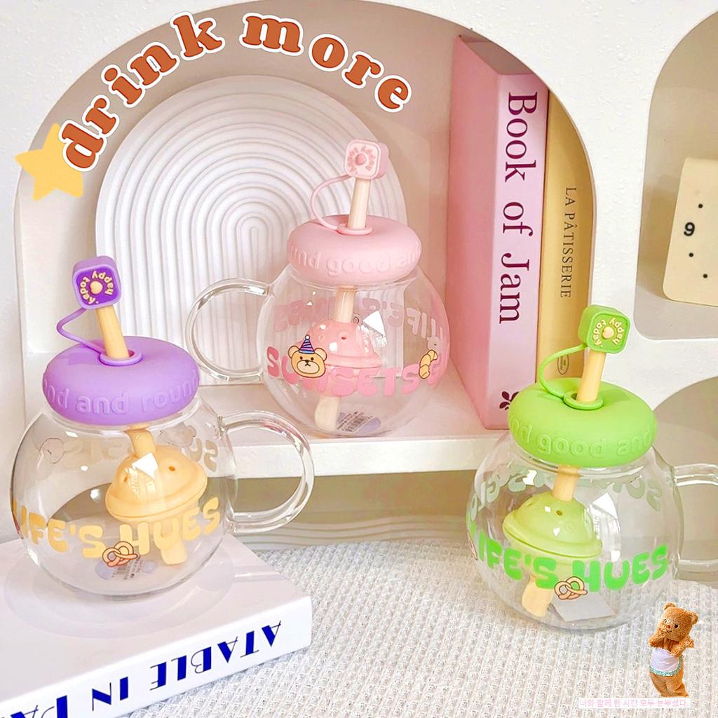 New glass cup girls high value double layer high temperature explosion proof fat planet cup
