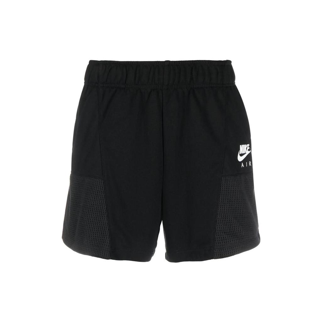 Nike Logo Print High-Waisted Regular Shorts Women Shorts Black DM6470-010