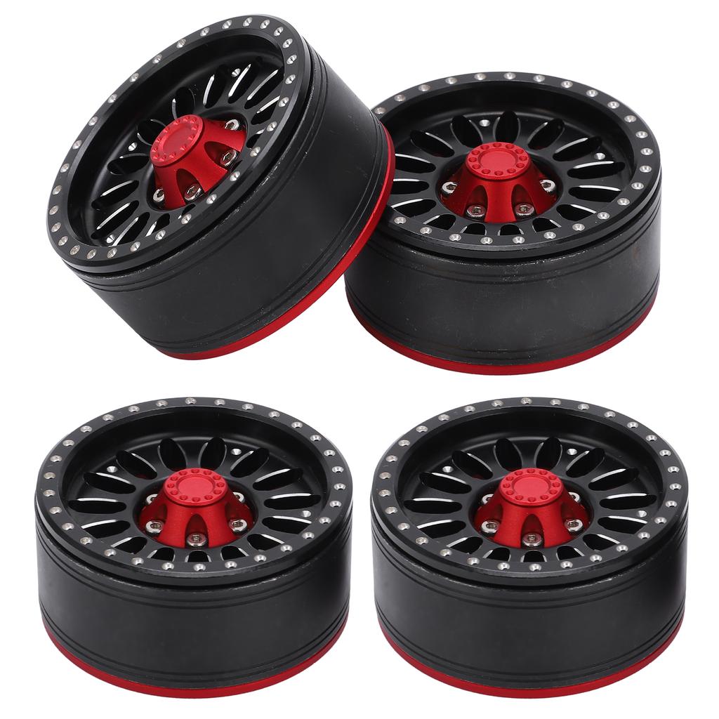 4pcs RC Metal Wheel Hubs with Screw Cap for Traxxas  Axial  Hsp  Redcat  Tamiya  Hpi RC Crawler