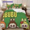 Labubu Cute Colorful Creatures Threepiece Set 1 Duvet Cover 2 Pillowcase Without Core Soft And Comfortable Duvet Cover And Pillowcase