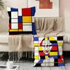 Piet M-Mondrian Art Pillow Case Pillowcase, Double-sided Printed, Sofa Cushion, Bedroom Headboard Pillow