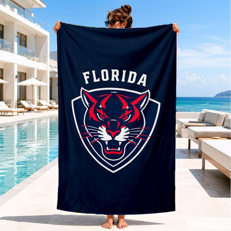 Panthers ice hockey Beach Towel, Super Soft Microfiber, Perfect Gift for Her/Him, Birthday, for Pool, Beach, Travel, Decor Beach Party