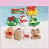 Festive Christmas Snowman Wreath Resin Accessories For Diy Phone Cases And Hair Accessories