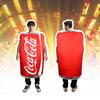 Inflatable Adult Cocacola Suit Cosplay Fancy Dress Costume Party Gift Halloween