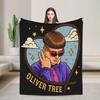 RIP Oliver Tree Flannel Throw Blanket Blanket for Bed Travel Lightweight Quilt