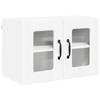 Wall Mounted Glass Cabinet PORTO White 60 X 31 X 40 Cm Particleboard