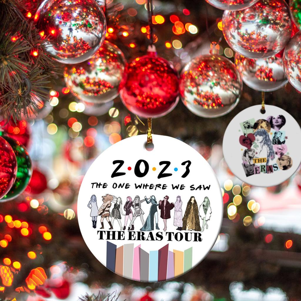 Christmas Tree Ornaments, Acrylic Hanging Xmas Tree Decoration Home Car Backpack Pendant Gift For Kids