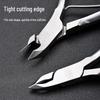 Stainless Steel Reverse-Grip Cuticle Nippers: Small Blade Nail Art & Repair Tool