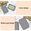 Leak-Proof Silicone Travel Soap Case with Drainage Lid Compact Design Portable Bar Soap Container Soap Holder