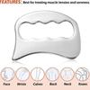 Stainless Steel Gua Sha Massage Tool Rust Resistant Scraping Massager for Deep Tissue Massage Post Exercise Recovery
