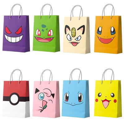Pikachu Candy Bag Pokemon Gift Packaging Bag for Birthday Gifts 24 Pieces