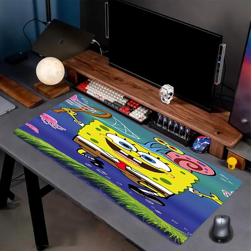 SpongeBob SquarePants Theme Mouse Pad, Non Slip Rubber Base, Multifunctional Office & Home Decor, Perfect for Workspace Personalization.