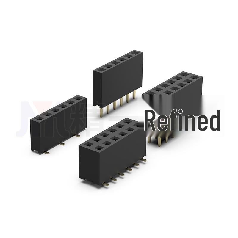 2.54mm Pitch Pin Header Socket, 2-40 Pins, 8.5mm Plastic Height, 3.0mm Pin Length, Single Row Straight Connector.