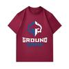 Men 100% Cotton Crew Neck Short Sleeve T-Shirt, Casual Ground Game Spartan Pattern Printed Soft Breathable Summer Daily Wear Top for Male