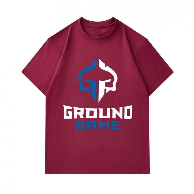 Men 100% Cotton Crew Neck Short Sleeve T-Shirt, Casual Ground Game Spartan Pattern Printed Soft Breathable Summer Daily Wear Top for Male
