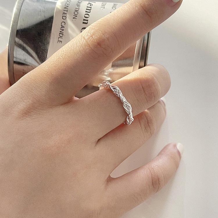925 Silver Thick Twisted Ring - Women's Fashionable Index Finger Accessory, Unique Design, 2022 Edition