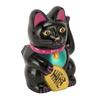 4in Solar Lucky Fortune Cat with Waving Arm Solar Powered Feng Shui Lucky Cats Lucky Beckoning