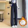Plus Size High Waist Drapey Slimming Wide-Leg Pants for Women - Spring/Autumn 2024