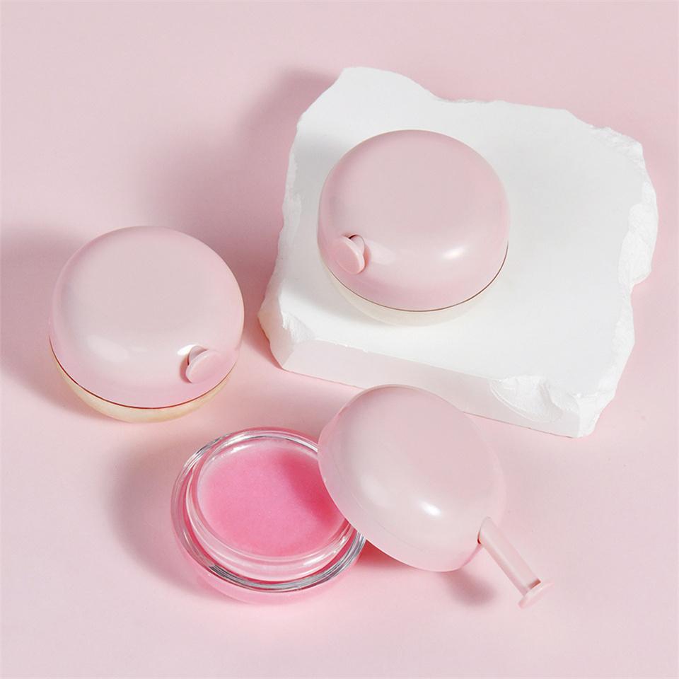 Lip Balm 3 Colors Light Lines Anti-Dry Cracked Lip Care Balm Hydrating Moisturizing Fine Glitter Strawberry Fruit Fragrance Lip