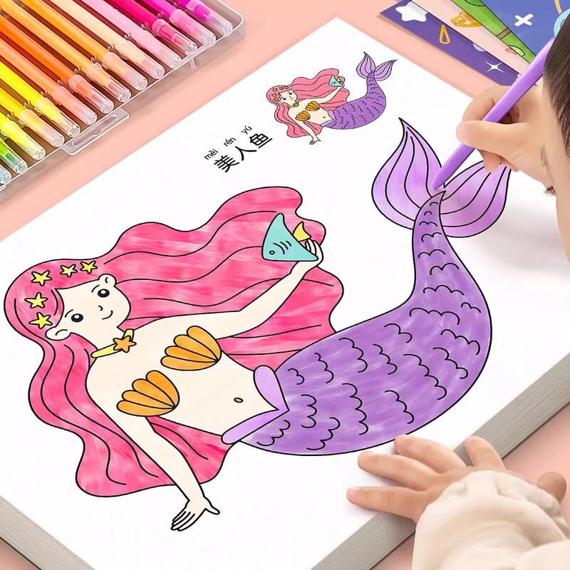Kids Princess Coloring & Painting Book