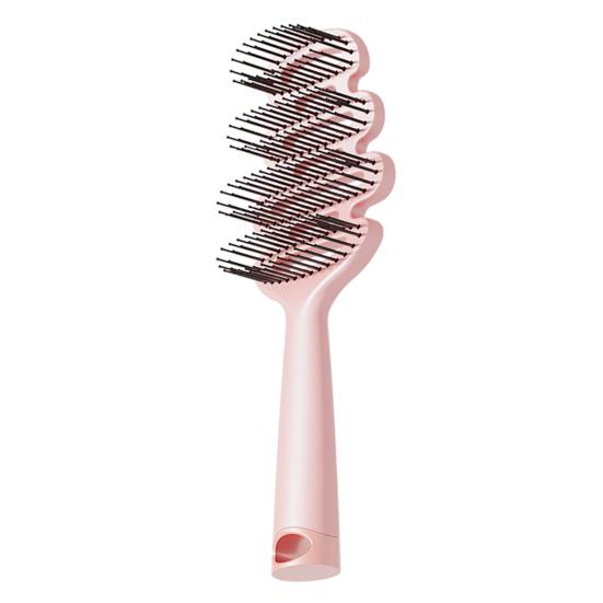 Kids Vented Hair Brush with Ergonomic Handle, Blow Fast Drying Scalp Massage Brush, Detangling Brush for Long Thick Curly Wet Hair