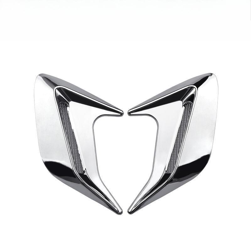 Car Front Bumper Decor Sticker Side Air Vent Car Splitter Wing Spoiler Canard Car decoration Universal