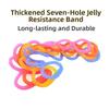 7 Ring Yoga Stretch Band Portable Size Pull Up Assist Band Silicone Elastic Stretcher  Gym Exercise