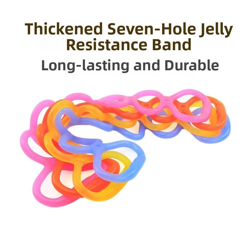 7 Ring Yoga Stretch Band Portable Size Pull Up Assist Band Silicone Elastic Stretcher  Gym Exercise