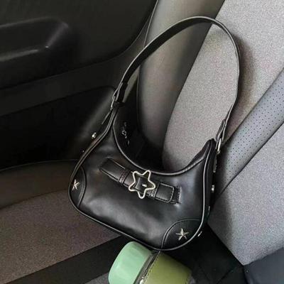 Geantă de umăr pentru femei de modă, geantă mică de denim, geantă de designer de lux, în formă de semilună, la tendință, la subrat, genți hobo, genți crossbody